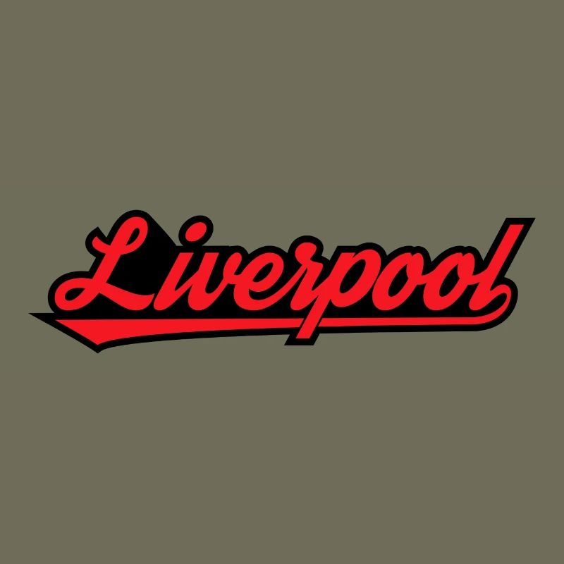 Liverpool Script on Black