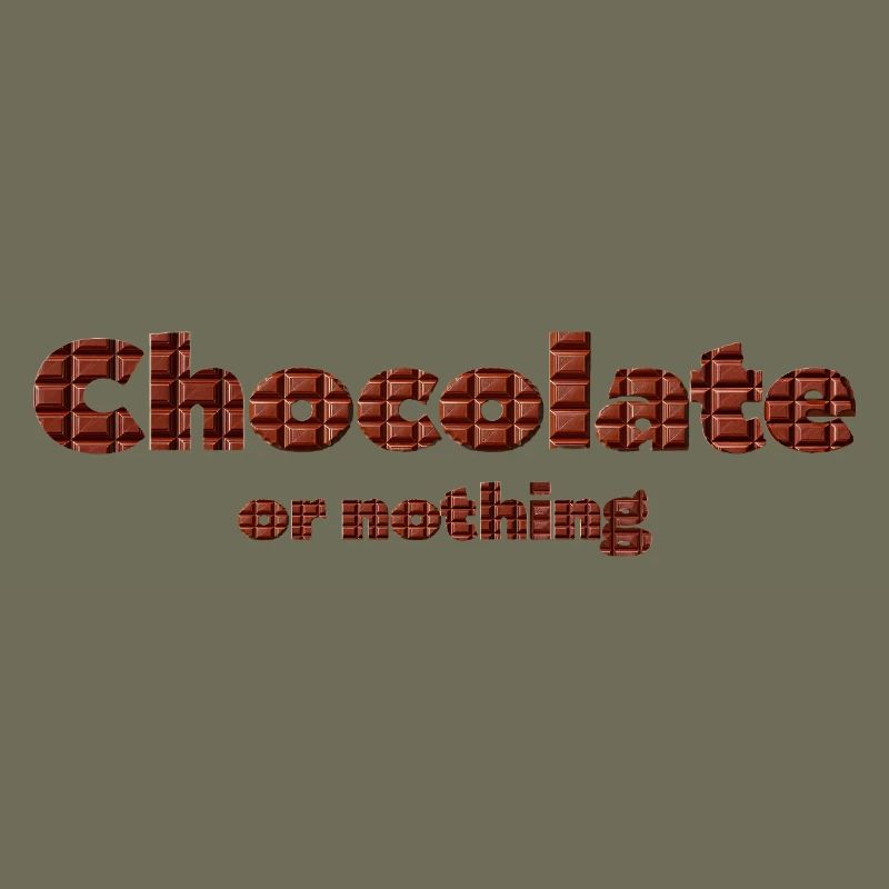 Chocolate pattern with 3D effect