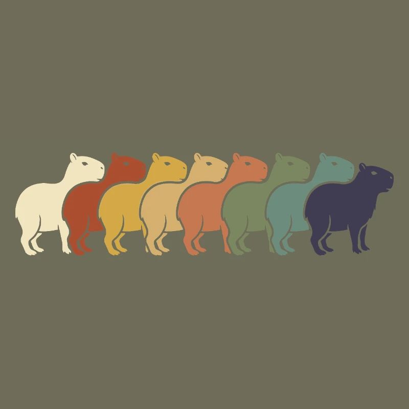 Regenbogen Kamelreihe