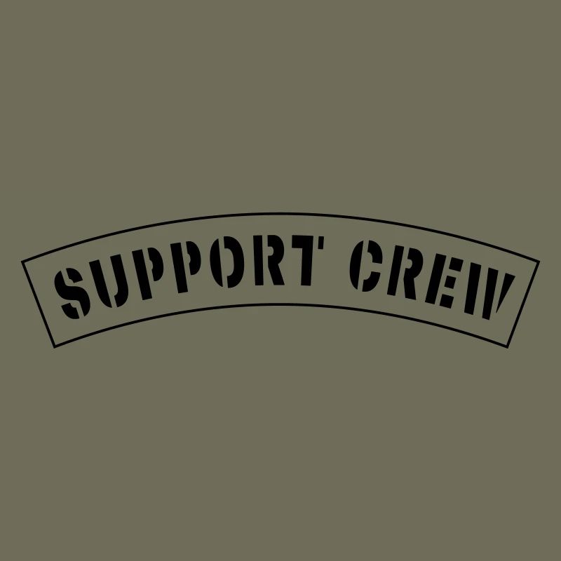 Patch de style équipage de soutien