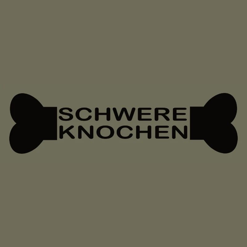 Schwere Knochen schwarz