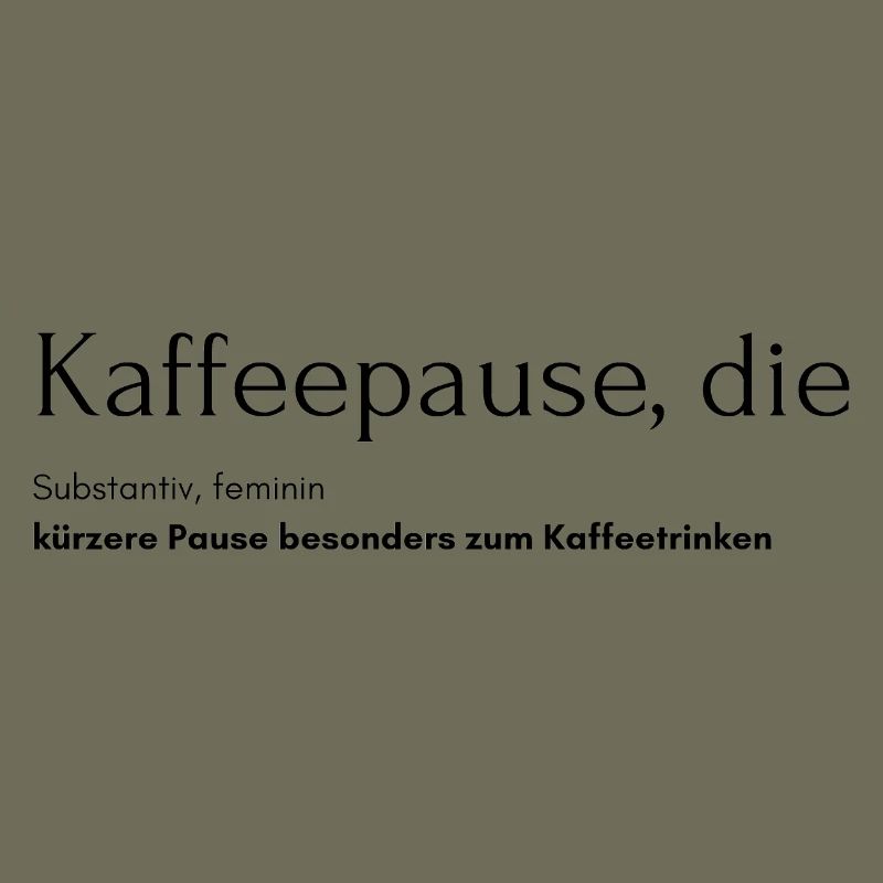 Kaffeepause, die