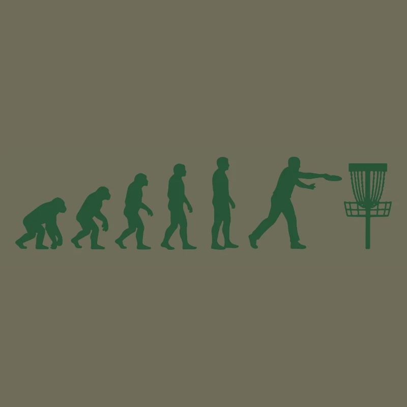Disc Golf Evolution Drôle de Disc Golfeur Flying Disc