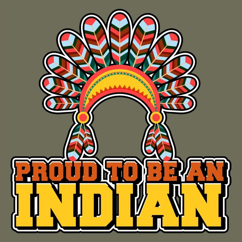 Stolz, ein Indianer zu sein