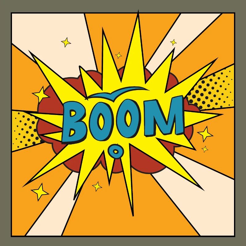Boom Comic Explosion Stil