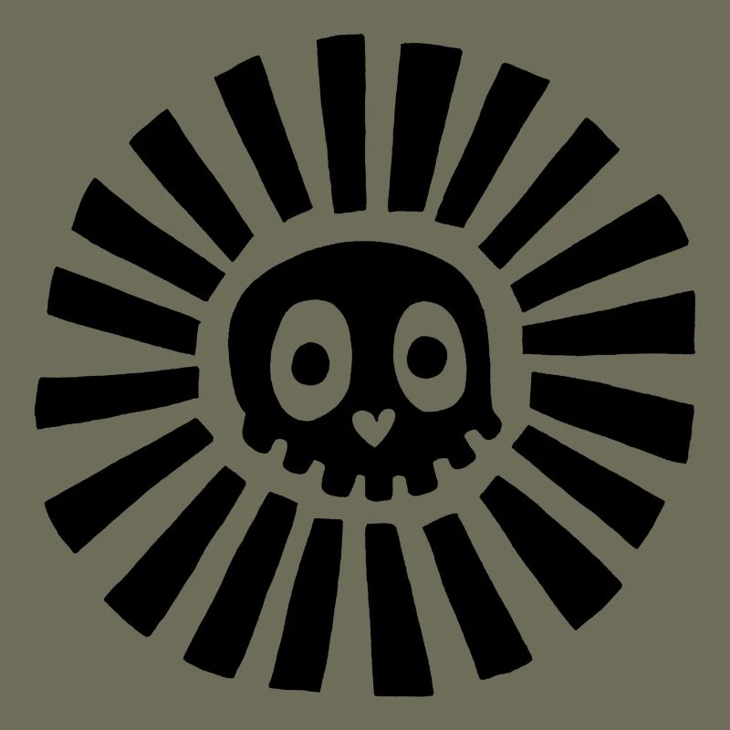 Black Sunny Skull