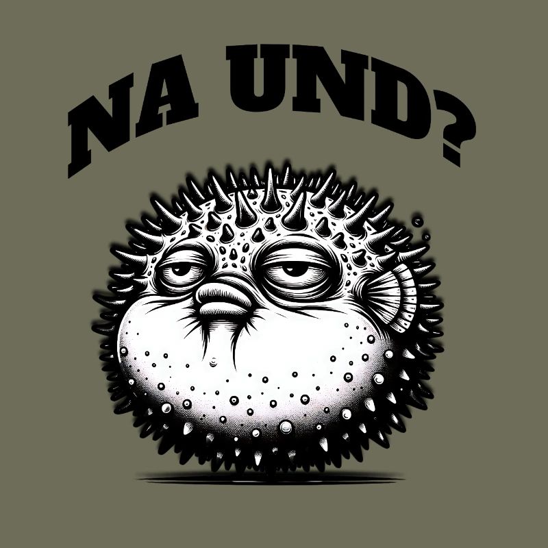 Grumpy puffer fish – a statement