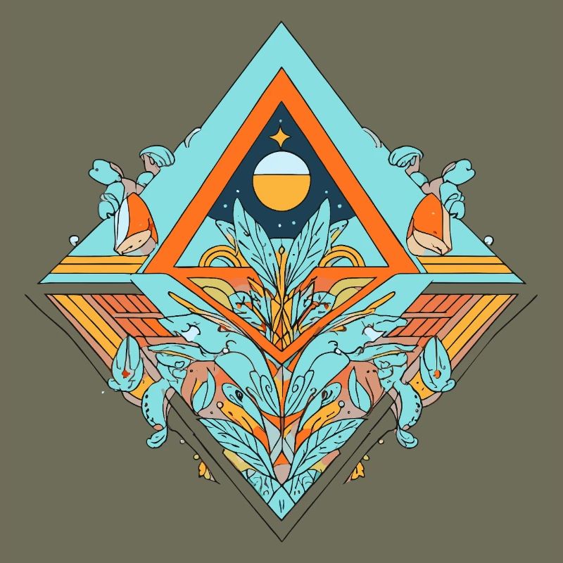 Celestial Dreamscape Geometrisches Design
