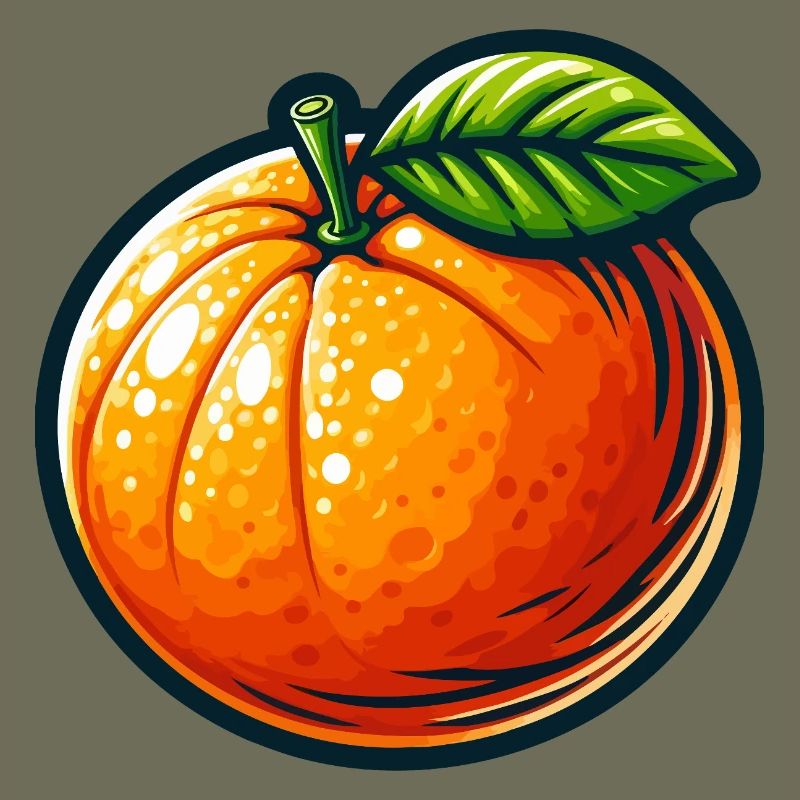 Stylized Orange Bright Zest