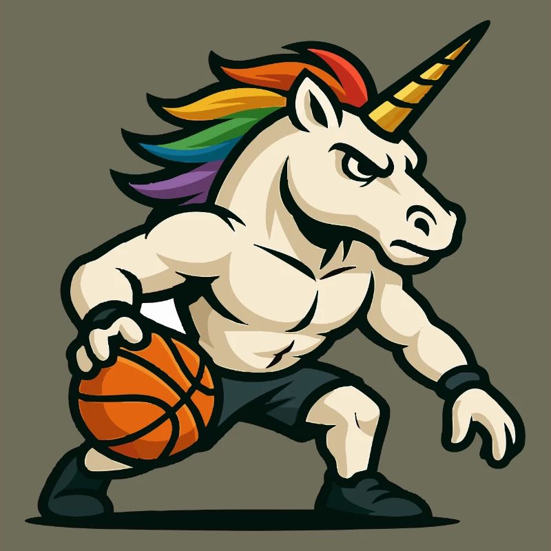 Regenbogen-Einhorn-Dribbler