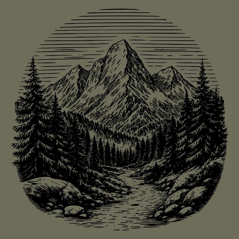 Chemin à travers la forêt