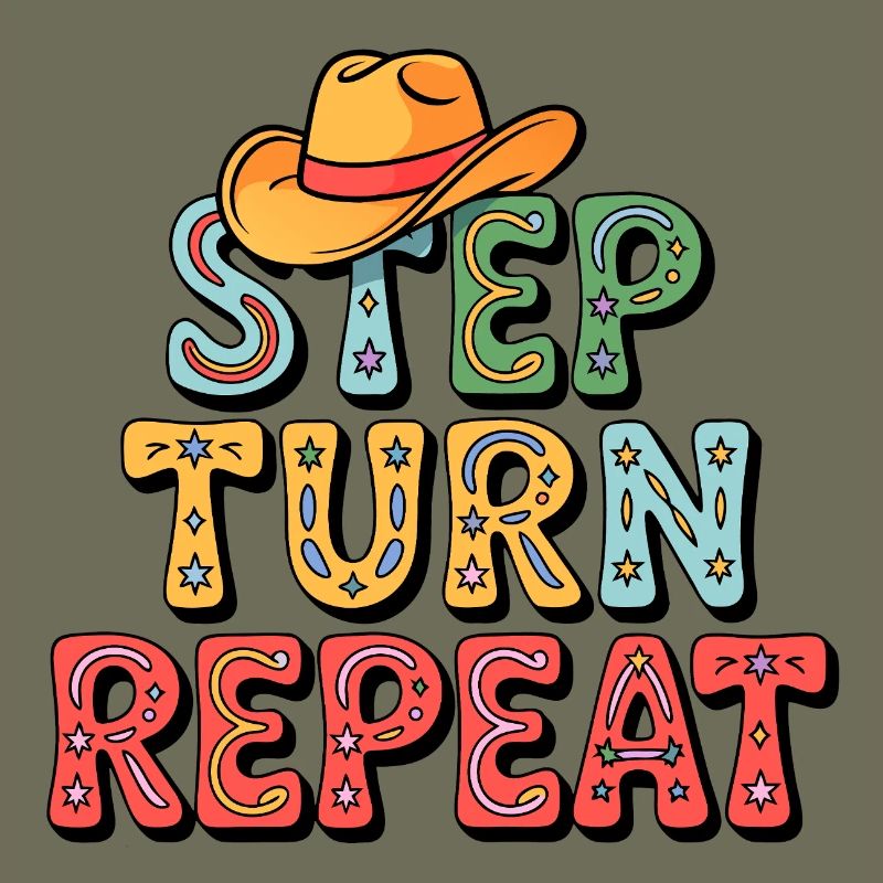Line Dance Step Turn Repeat