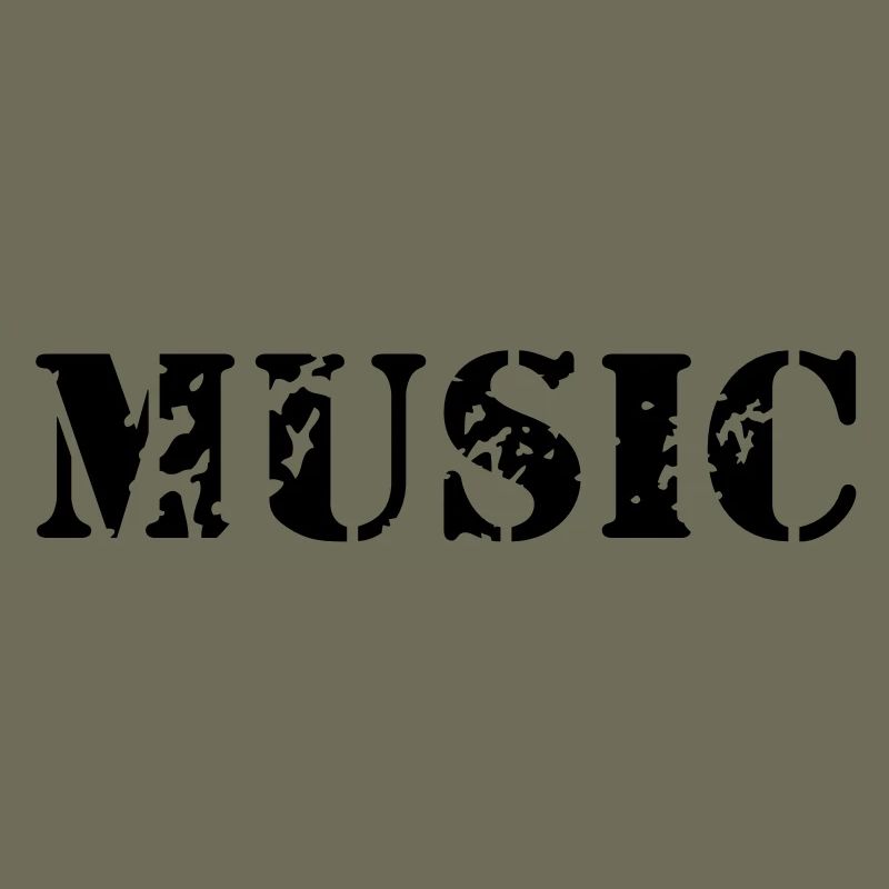 La musique comme la conception d'impression de