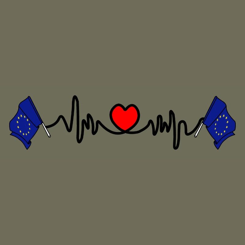 Herzfrequenz-Cardio-Flagge EU