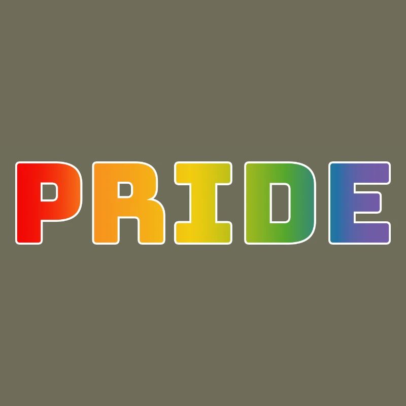 Rainbow pride white