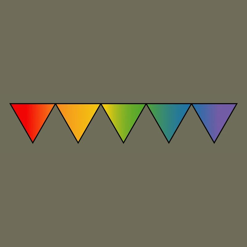 Regenbogen queer triangles