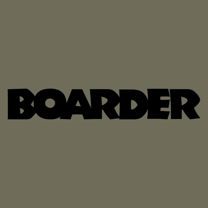 Boarder (Schwarz) Snowboard Snowboarder