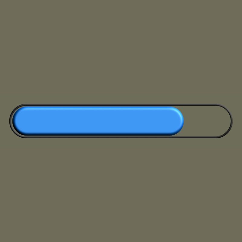 Average gauge Blue (three quarters)