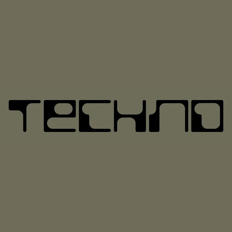 techno bold logo design