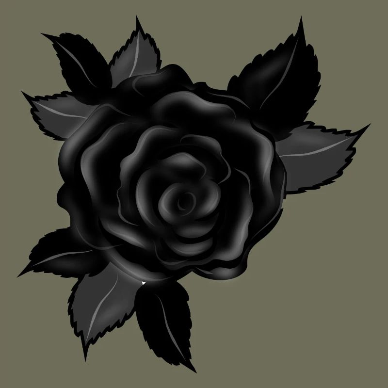 schwarze Gothic Rose