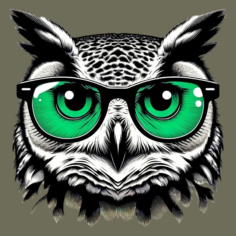 Eule mit Brille