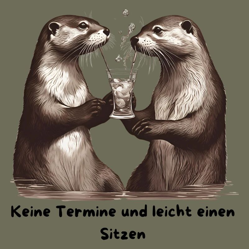 Otterfreunde Prost am Trinkglas