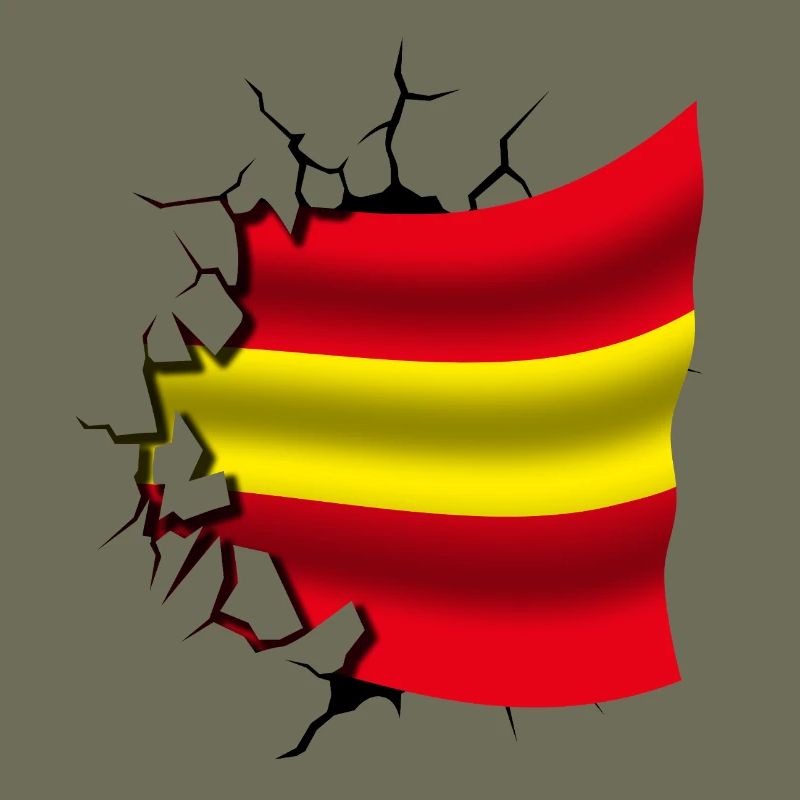 Drapeau de l’Espagne - Espagne - Drapeau Broken Design