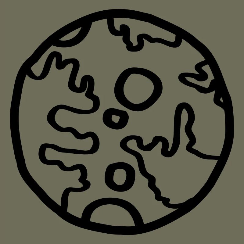 Planet Space Doodle Einfach