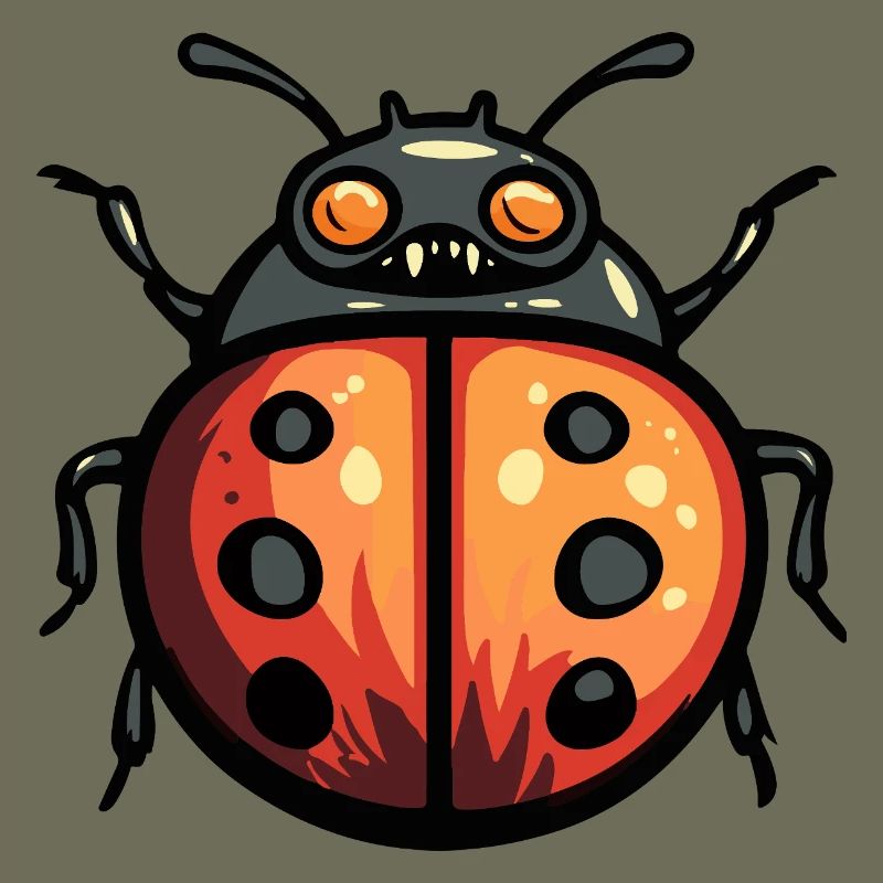 Ladybug Halloween Comic Funny