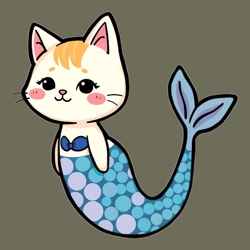 Chat comme sirène