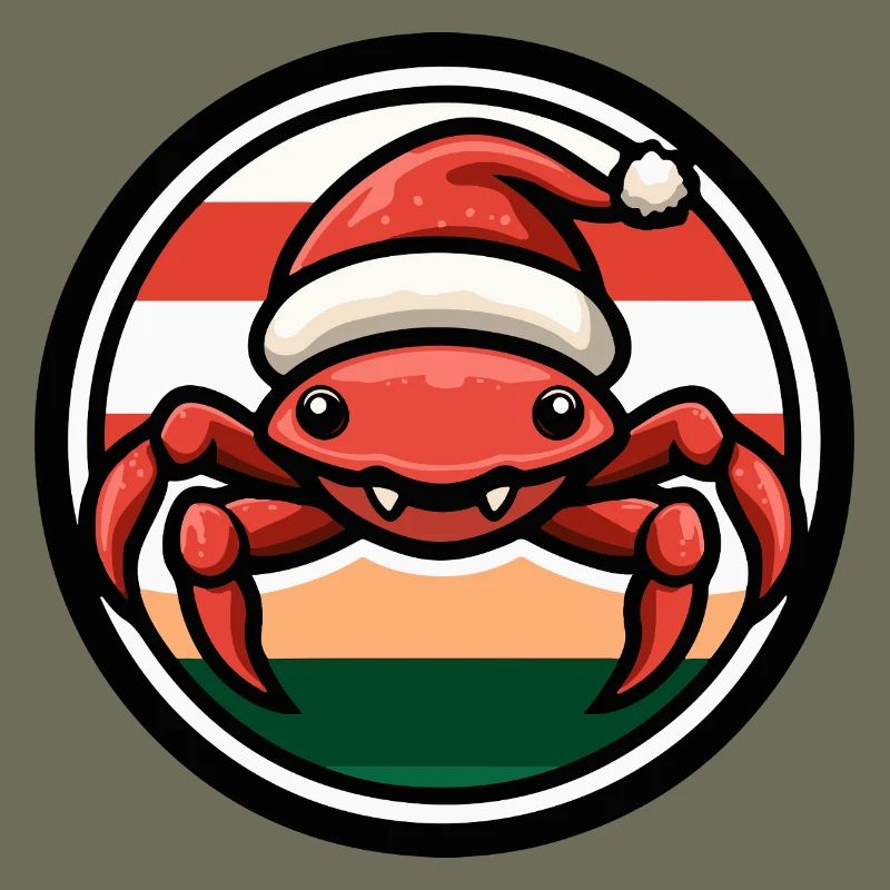 Weihnachtskrabbe im Feststil