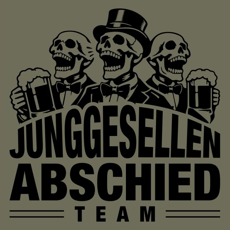 Junggesellenabschied Team Skelett Bier