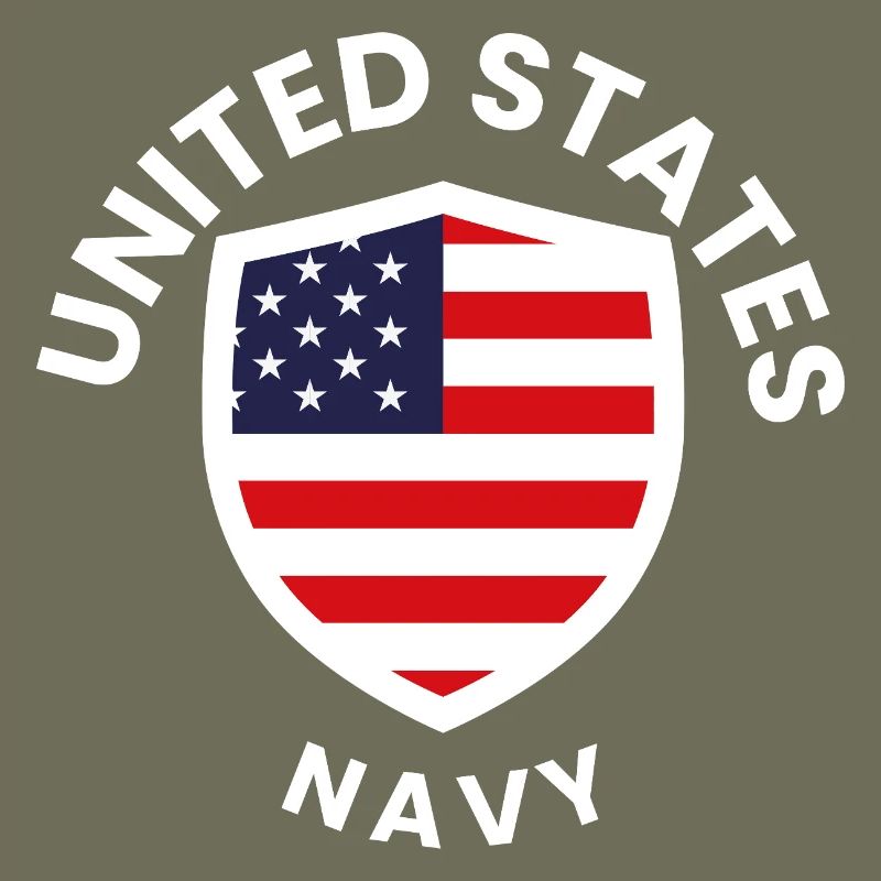 U.S. Flag Shield Navy