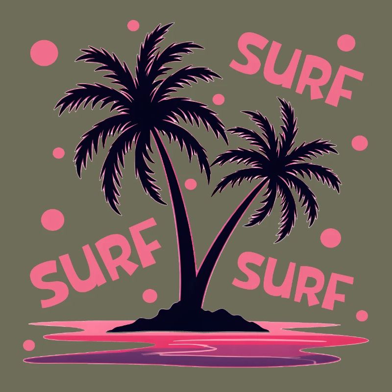 Surfing Palm Trees