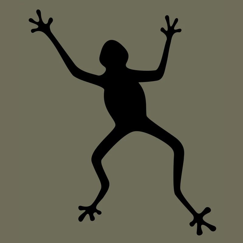 Frosch Silhouette: Tropisch, Regenwald