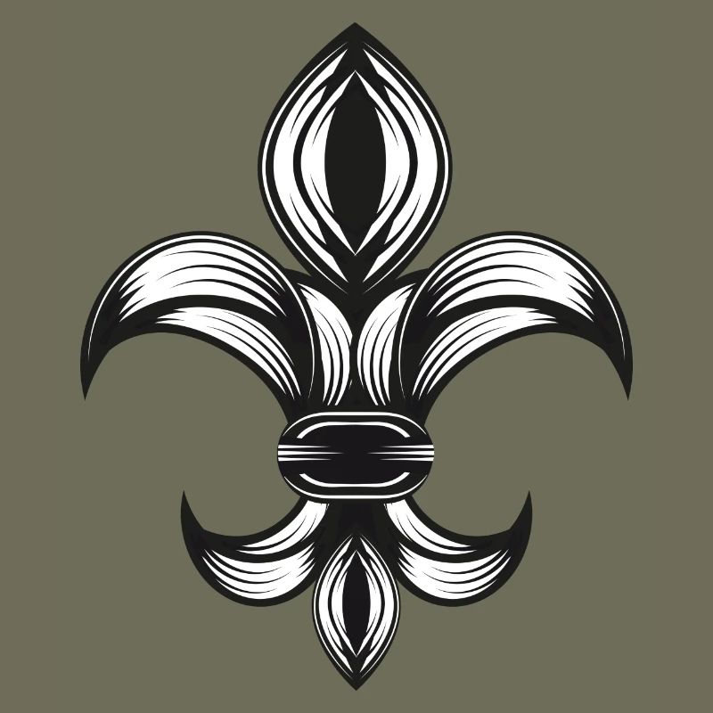 iris stylisé - Fleur-de-Lys
