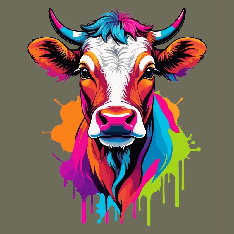 Süße bunte Kuh
