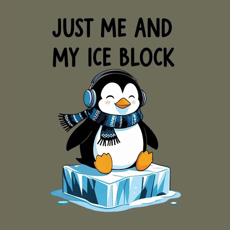 Juste moi et mon bloc de glace – Chill Penguin