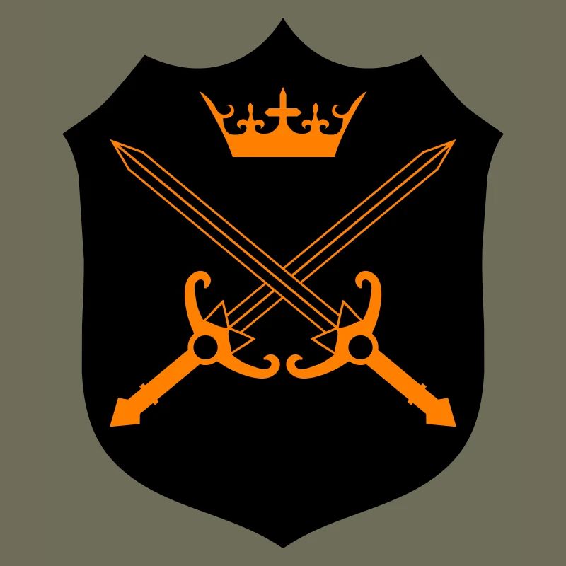 Kreuzschwerter Kronen Emblem