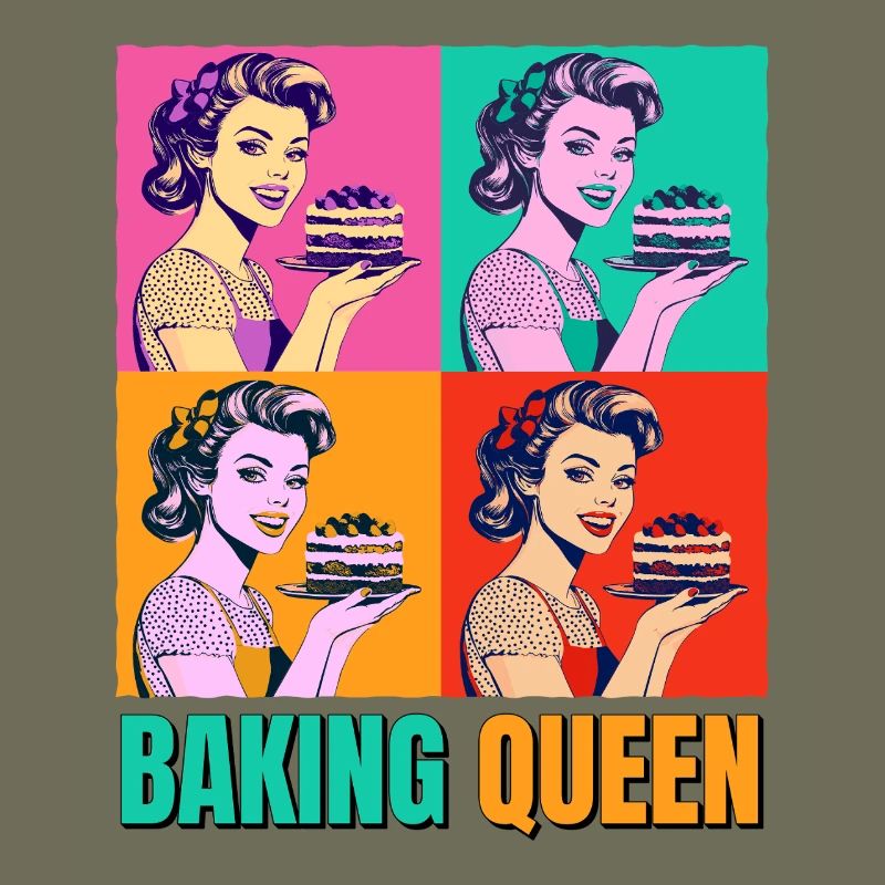 Baking Cake Baking Queen Baking Fairy Baker Pop Art