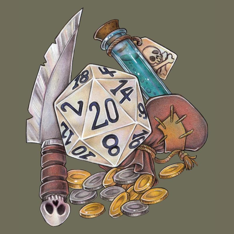 RPG Tabletop D20 Dice Gift Thief Robbery