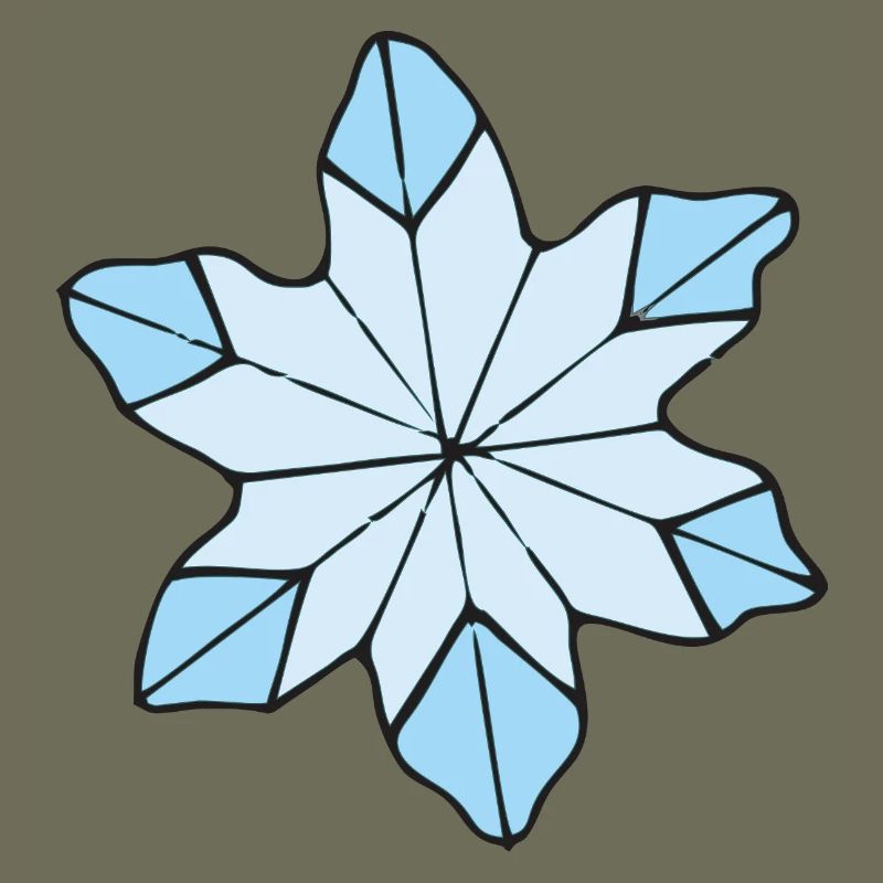 Stilvolle Blaue Eisblume design