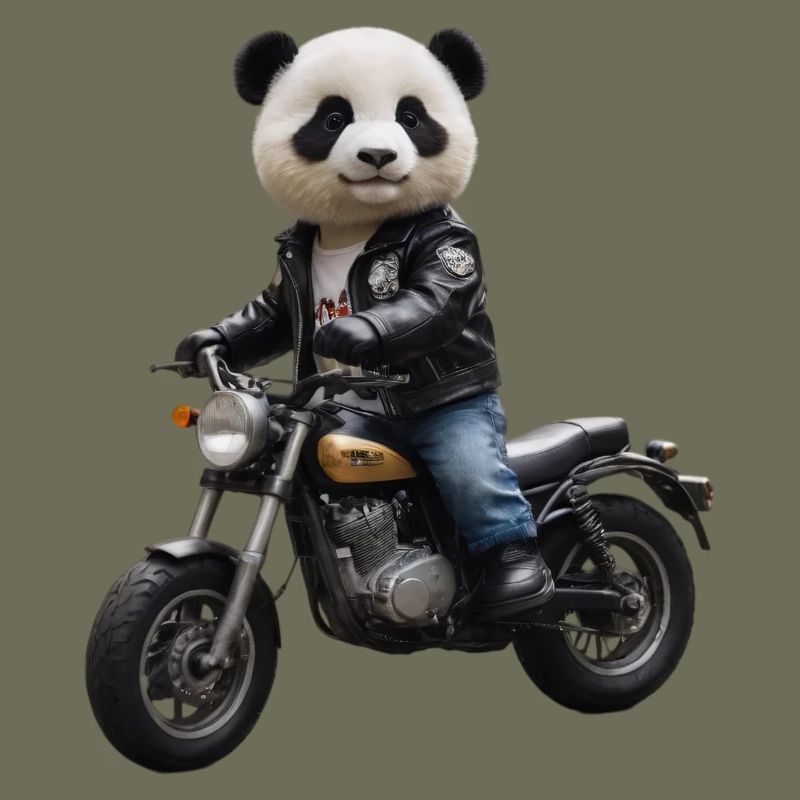 Biker Panda