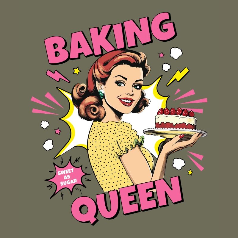 Baking Cake Baking Queen Baking Fairy Baker Pop Art