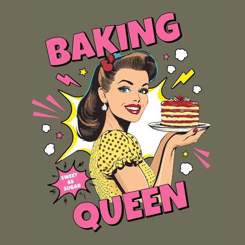 Baking Cake Baking Queen Baking Fairy Baker Pop Art