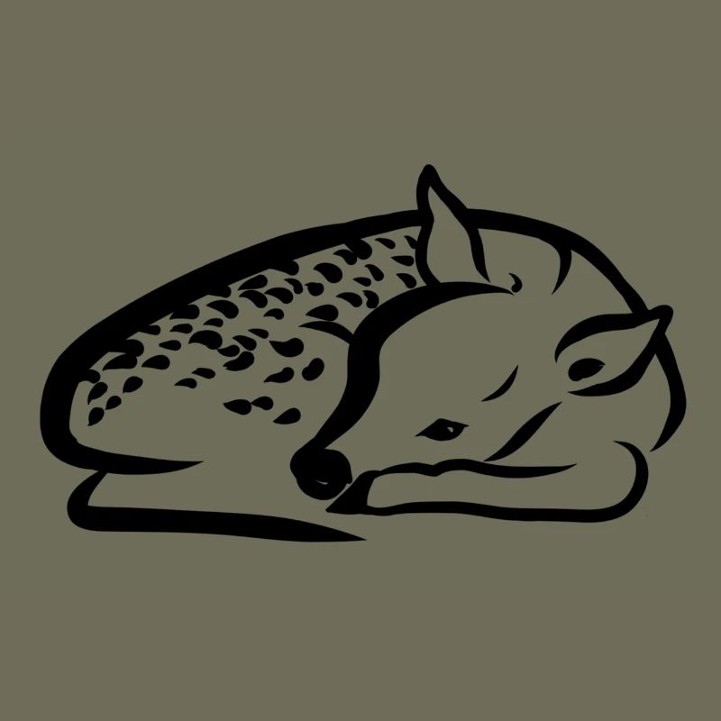 Fawn lying down