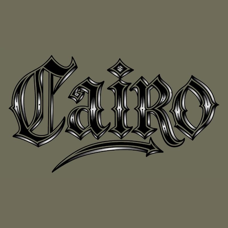 Cairo Gothic lettering