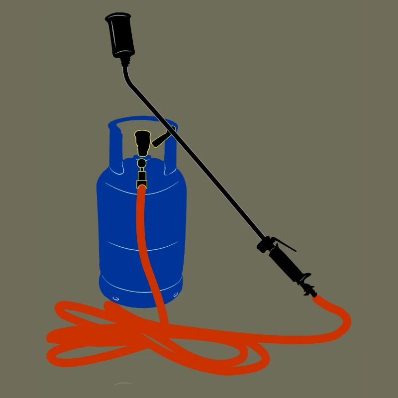 Bouteille de gaz avec couleur brûleur à gaz