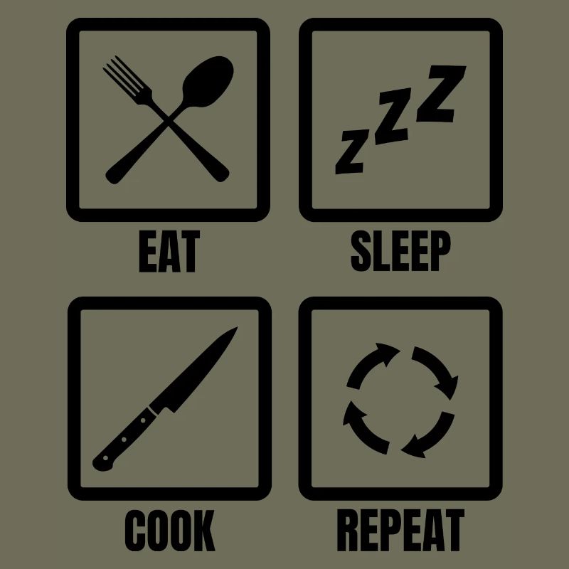 Kochen Tägliche Routine