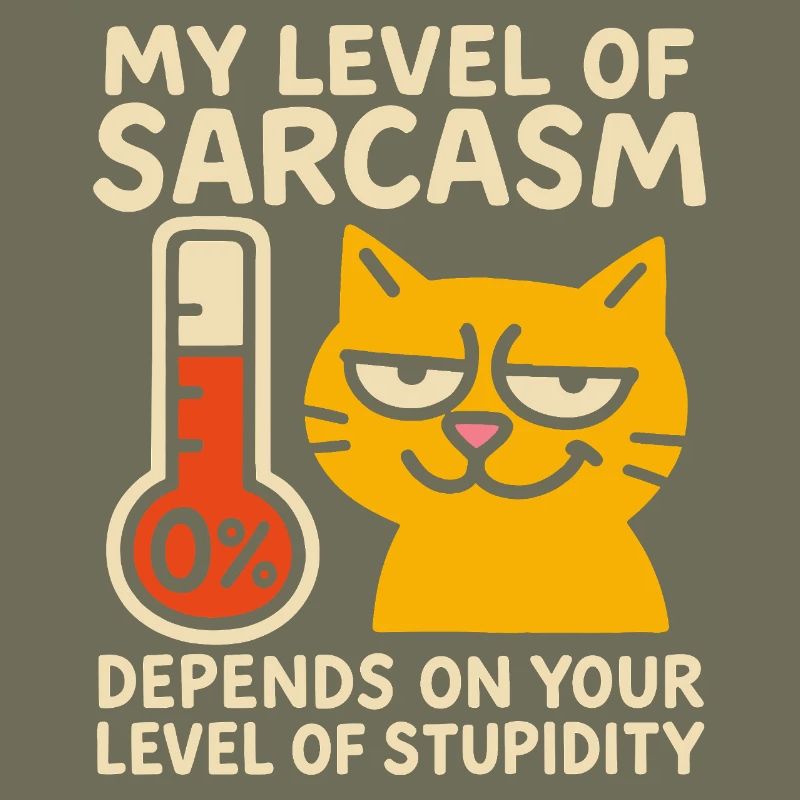 Sassy Cat Sarcasm Graphic Tee